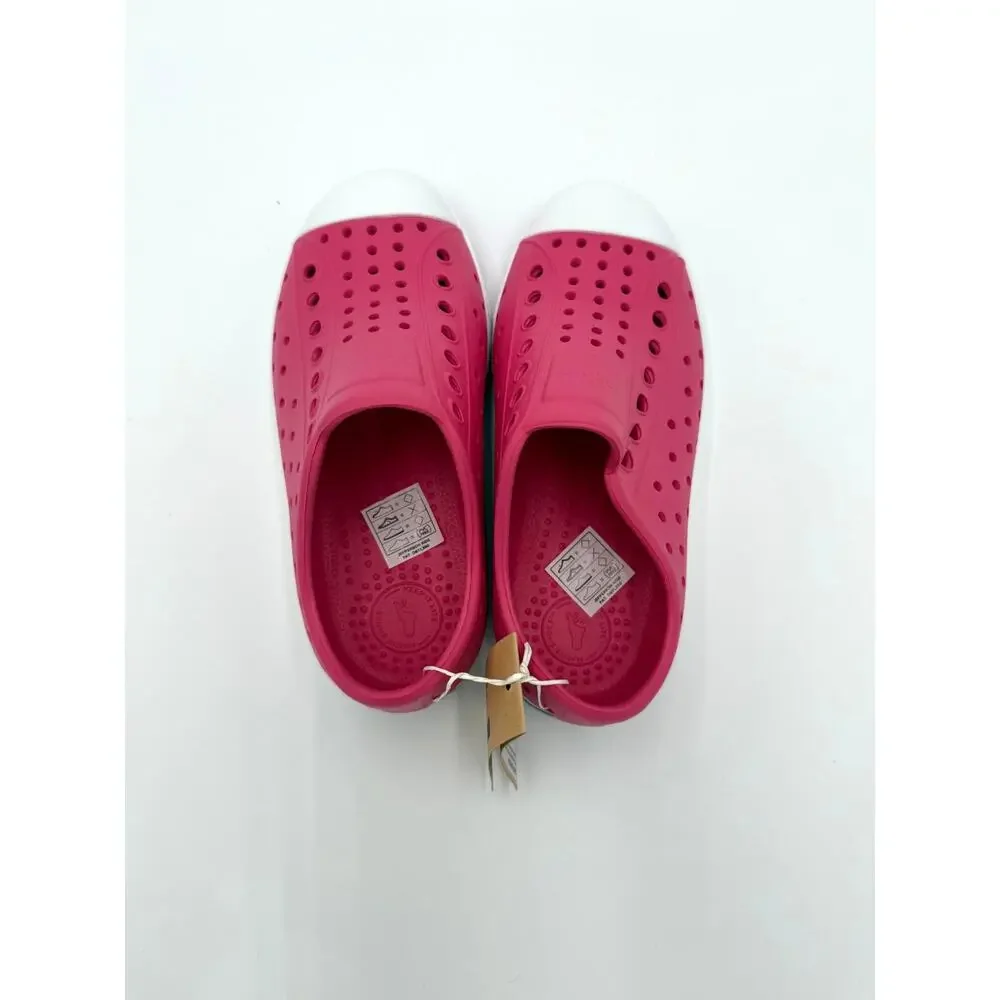 Native Jefferson Child Shoes - Hollywood Pink/Shell White - c11
